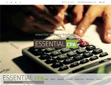 Tablet Screenshot of essentialcpa.com